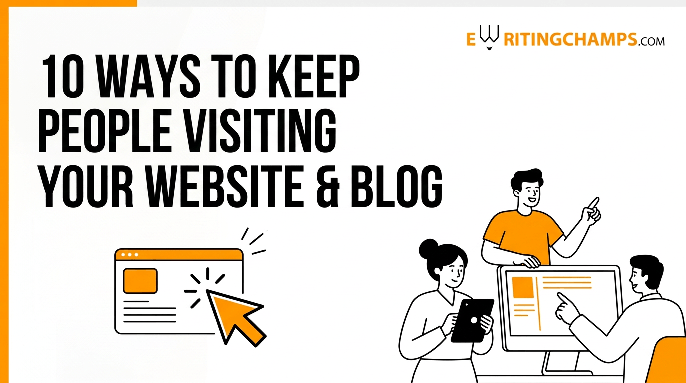 10 Ways to keep people visiting your website and blog