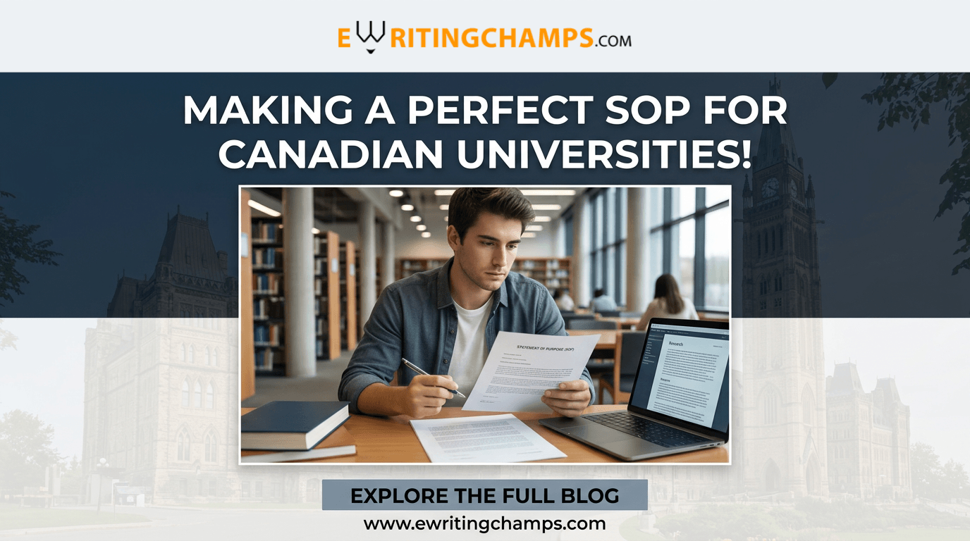 Making a perfect sop for canadian universities!
