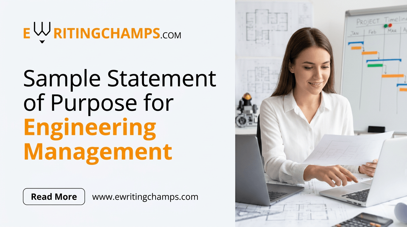 Sample Statement of Purpose for Engineering Management