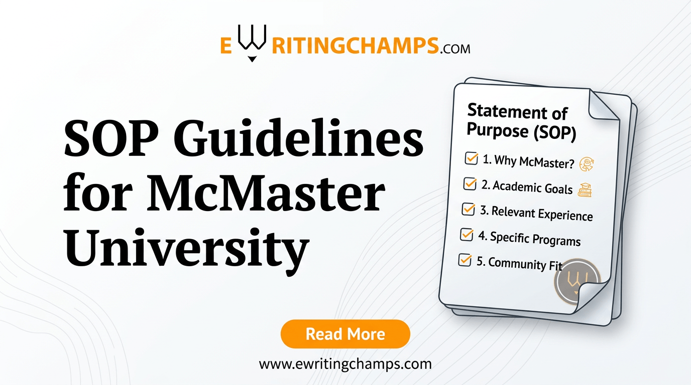 SOP Guidelines for McMaster University