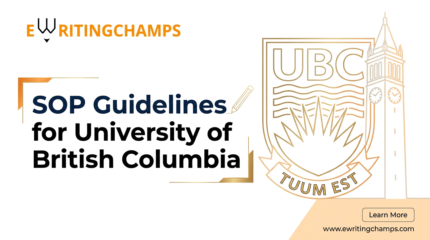 SOP Guidelines for University of British Columbia