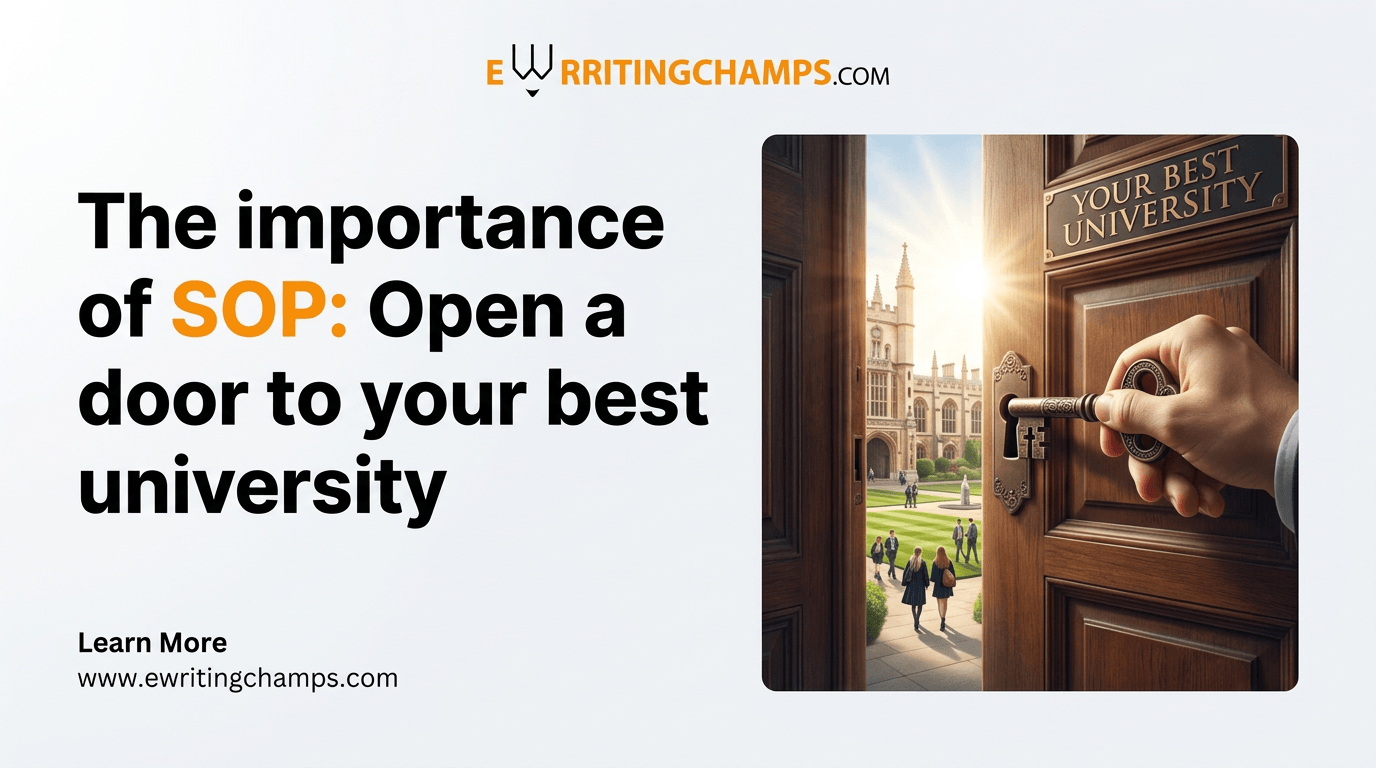 The importance of SOP: Open a door to your best university